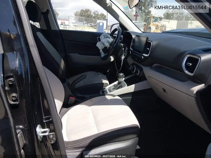 2020 Hyundai Venue Sel VIN: KMHRC8A35LU015544 Lot: 45236825