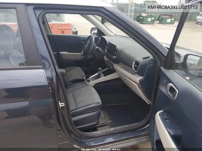 2020 Hyundai Venue Denim VIN: KMHRC8A3XLU021713 Lot: 45417702