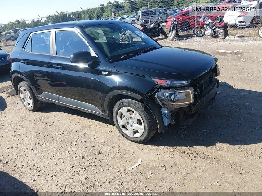 2020 Hyundai Venue Se VIN: KMHRB8A32LU028562 Lot: 45447736