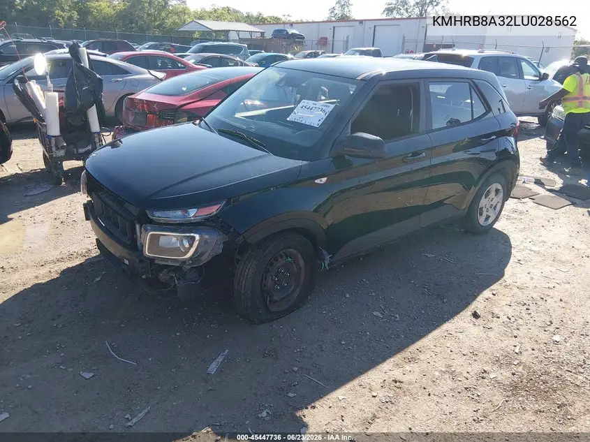 2020 Hyundai Venue Se VIN: KMHRB8A32LU028562 Lot: 45447736