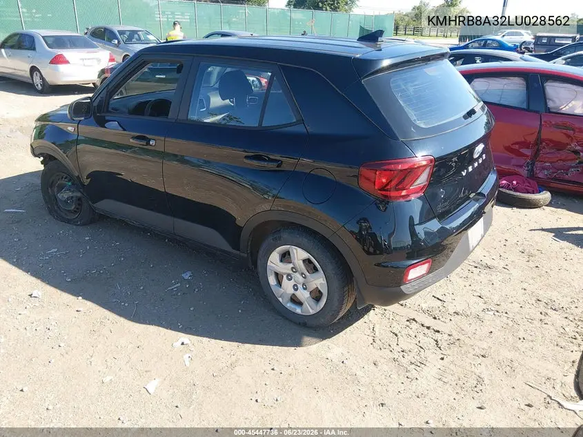 2020 Hyundai Venue Se VIN: KMHRB8A32LU028562 Lot: 45447736