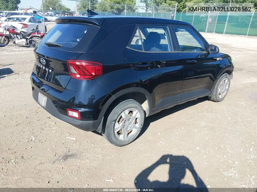 2020 Hyundai Venue Se VIN: KMHRB8A32LU028562 Lot: 45447736