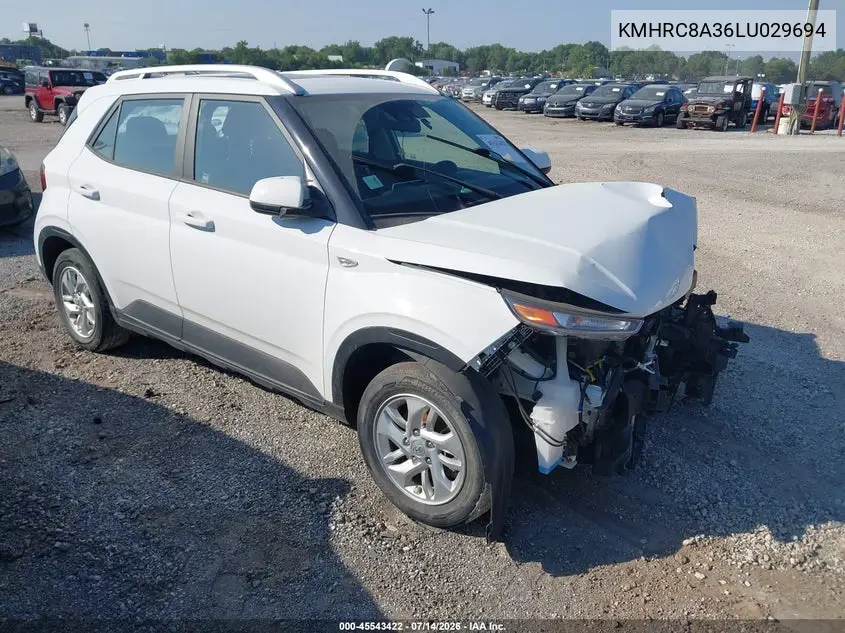 2020 Hyundai Venue Sel VIN: KMHRC8A36LU029694 Lot: 45543422