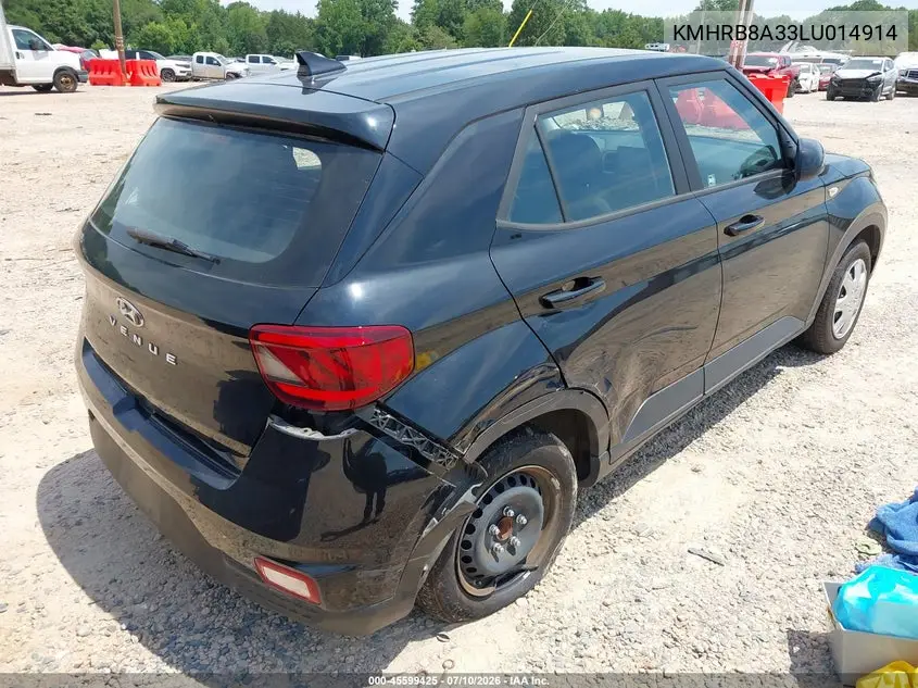 2020 Hyundai Venue Se VIN: KMHRB8A33LU014914 Lot: 45599425