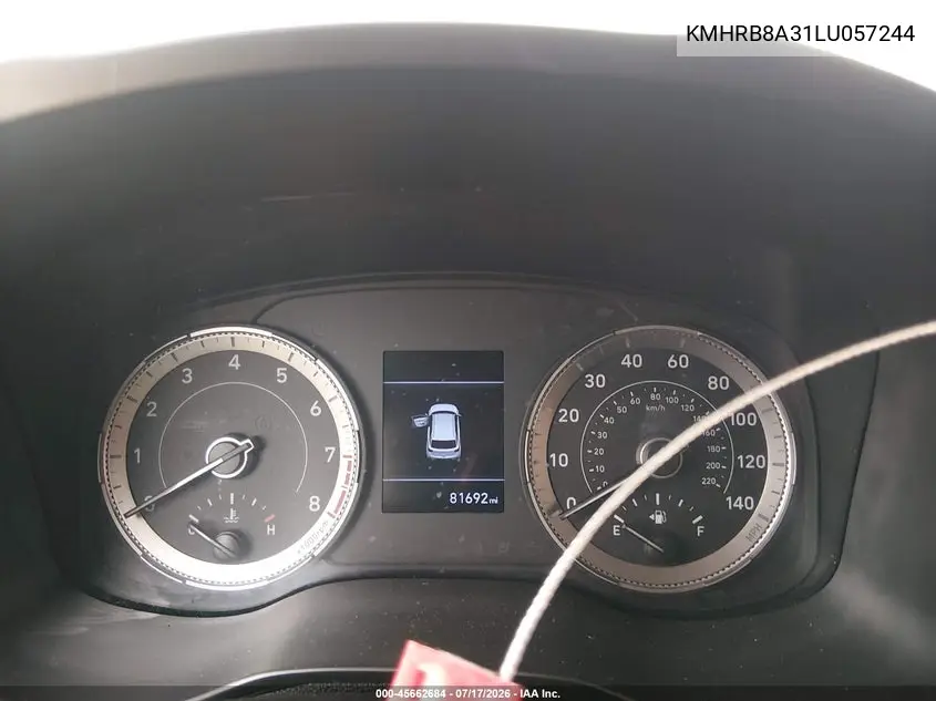 2020 Hyundai Venue Se VIN: KMHRB8A31LU057244 Lot: 45662684
