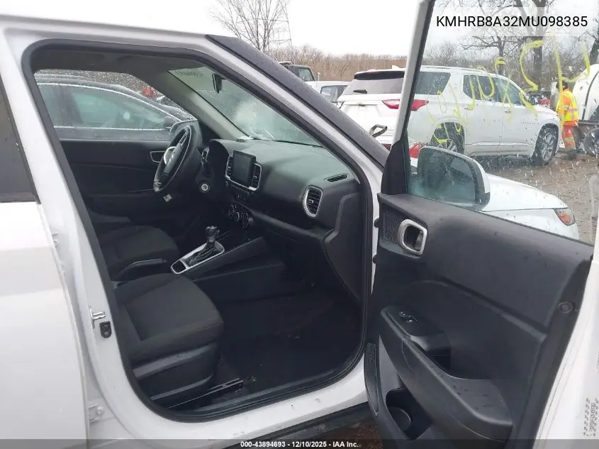 KMHRB8A32MU098385 2021 Hyundai Venue Se