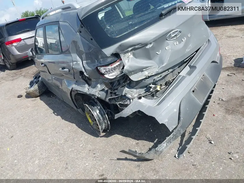 2021 Hyundai Venue Sel VIN: KMHRC8A37MU082311 Lot: 45336300