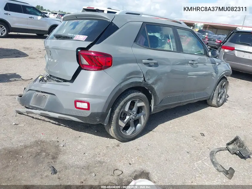 2021 Hyundai Venue Sel VIN: KMHRC8A37MU082311 Lot: 45336300