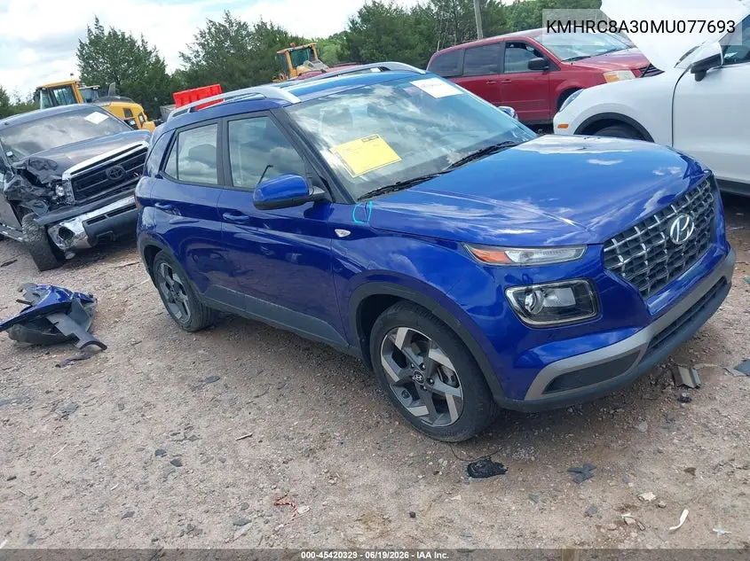 2021 Hyundai Venue Sel VIN: KMHRC8A30MU077693 Lot: 45420329
