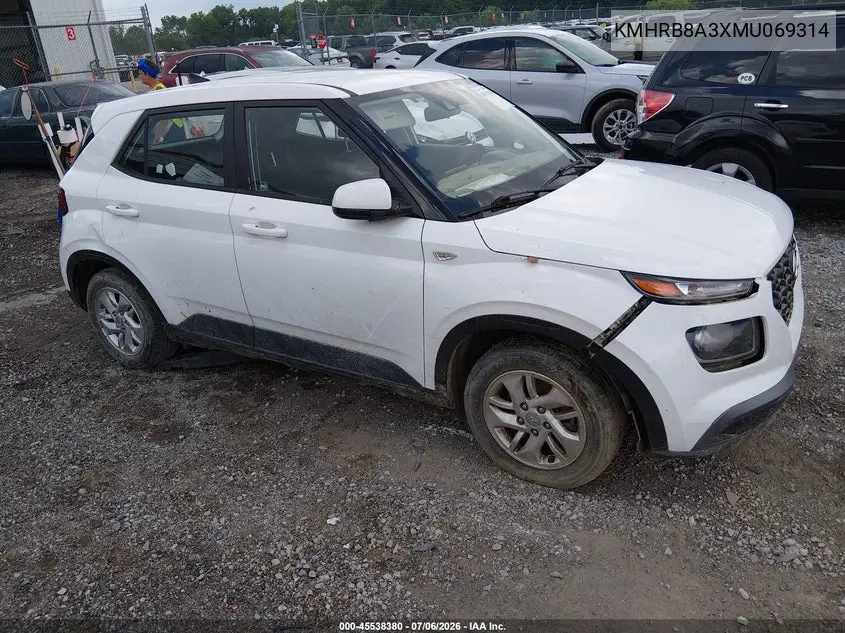 2021 Hyundai Venue Se VIN: KMHRB8A3XMU069314 Lot: 45538380