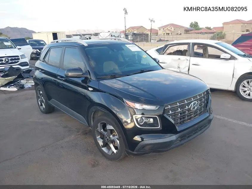 2021 Hyundai Venue Sel VIN: KMHRC8A35MU082095 Lot: 45593449