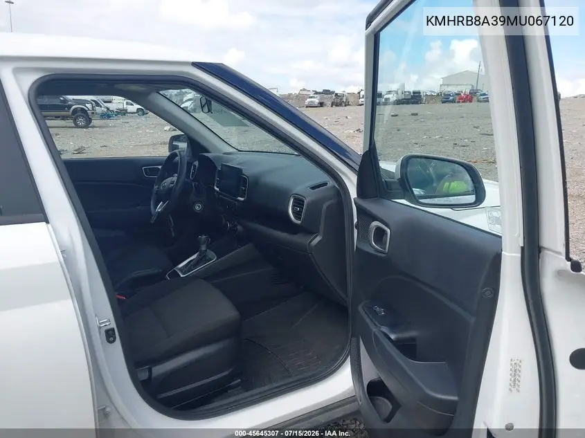 2021 Hyundai Venue Se VIN: KMHRB8A39MU067120 Lot: 45645307