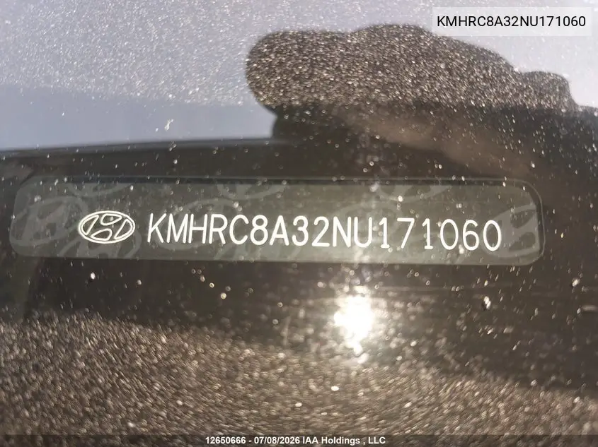 2022 Hyundai Venue Preferred With Two-Tone Body Colour VIN: KMHRC8A32NU171060 Lot: 12650666