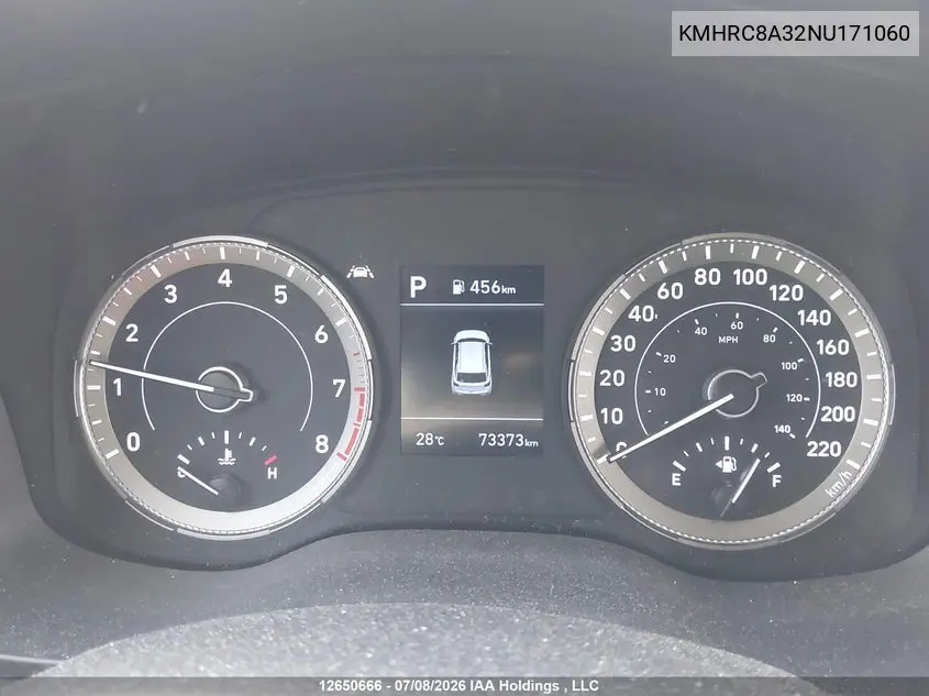 2022 Hyundai Venue Preferred With Two-Tone Body Colour VIN: KMHRC8A32NU171060 Lot: 12650666