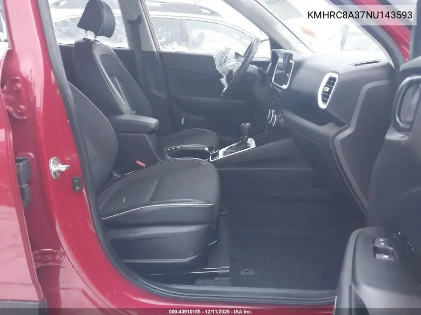 KMHRC8A37NU143593 2022 Hyundai Venue Limited