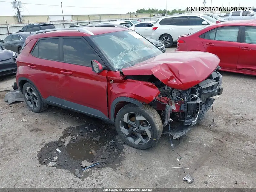 2022 Hyundai Venue Limited VIN: KMHRC8A36NU207977 Lot: 45460758