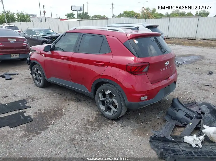 2022 Hyundai Venue Limited VIN: KMHRC8A36NU207977 Lot: 45460758