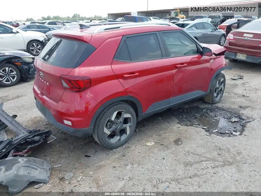 2022 Hyundai Venue Limited VIN: KMHRC8A36NU207977 Lot: 45460758