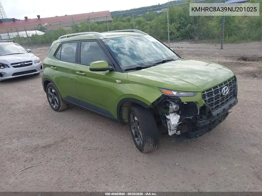 2022 Hyundai Venue Sel VIN: KMHRC8A39NU201025 Lot: 45463840
