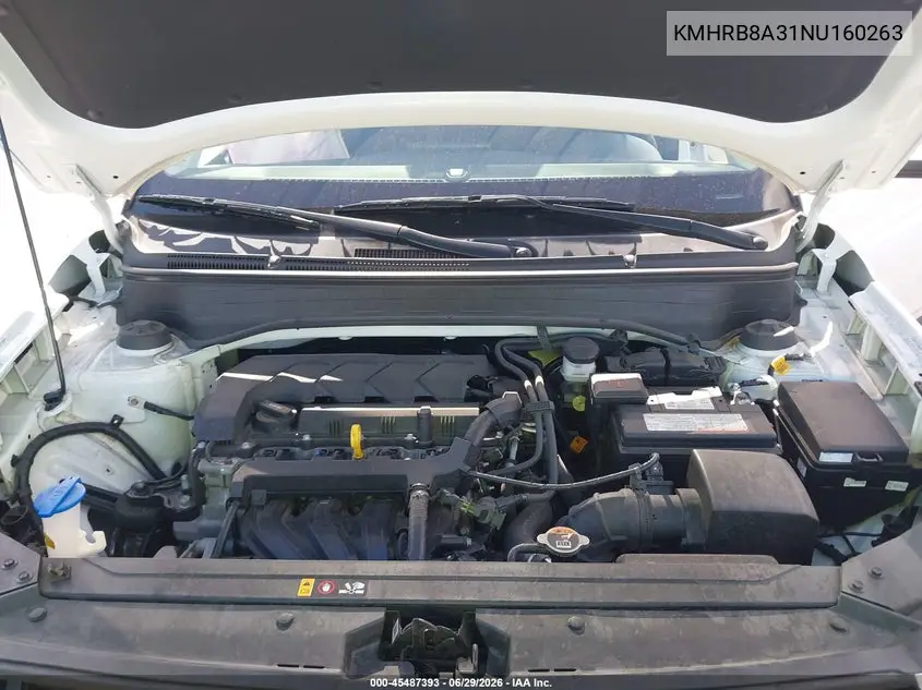 2022 Hyundai Venue Se VIN: KMHRB8A31NU160263 Lot: 45487393