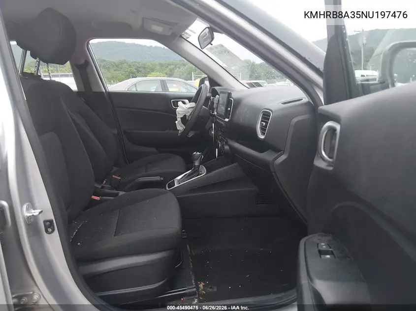 2022 Hyundai Venue Se VIN: KMHRB8A35NU197476 Lot: 45490475