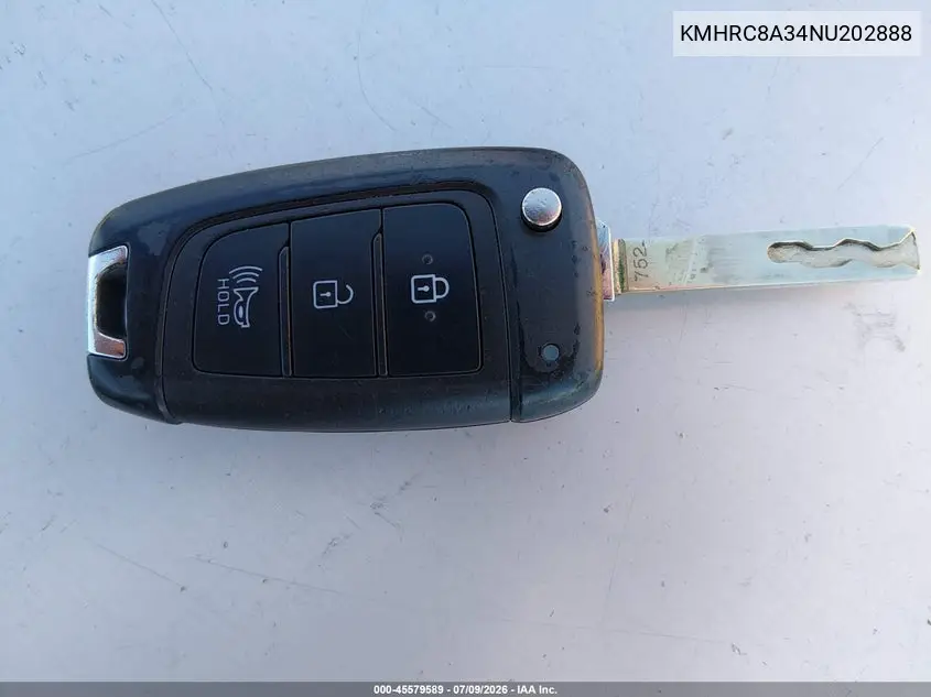 2022 Hyundai Venue Sel VIN: KMHRC8A34NU202888 Lot: 45579589