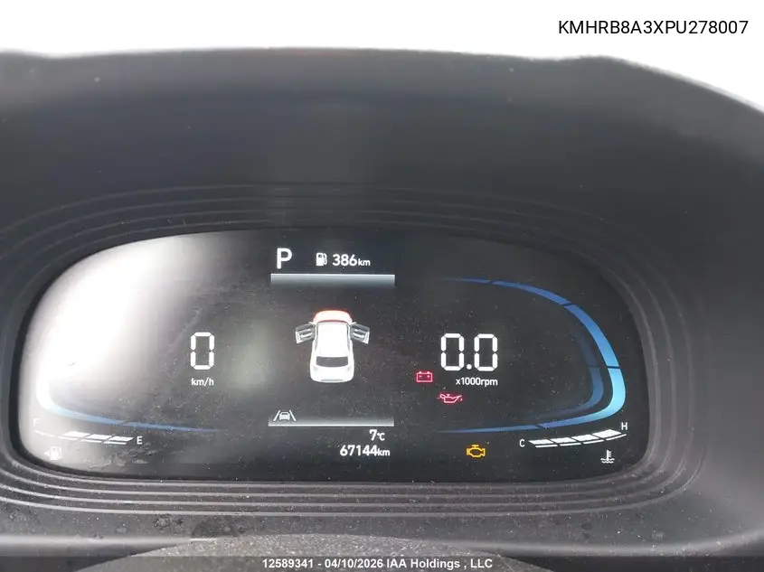 2023 Hyundai Venue Essential VIN: KMHRB8A3XPU278007 Lot: 12589341