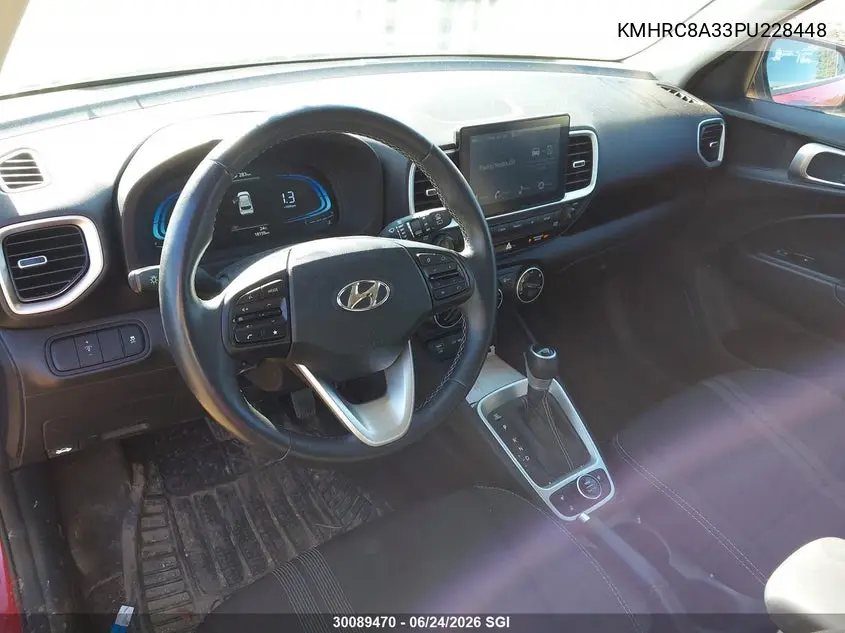 2023 Hyundai Venue Sel/Limited VIN: KMHRC8A33PU228448 Lot: 30089470