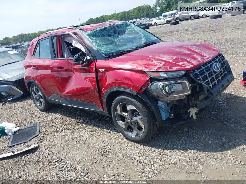 2023 Hyundai Venue Sel VIN: KMHRC8A34PU234176 Lot: 45339096