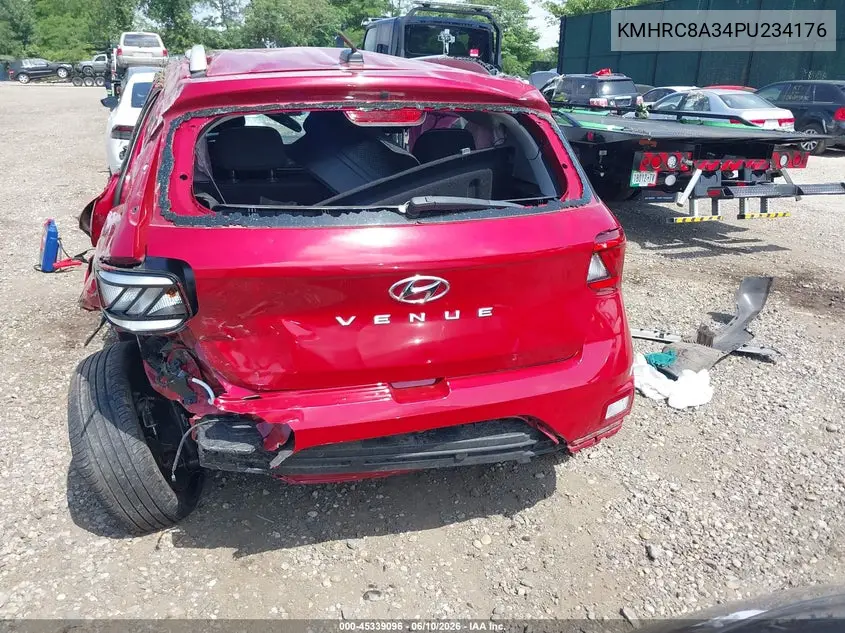 2023 Hyundai Venue Sel VIN: KMHRC8A34PU234176 Lot: 45339096