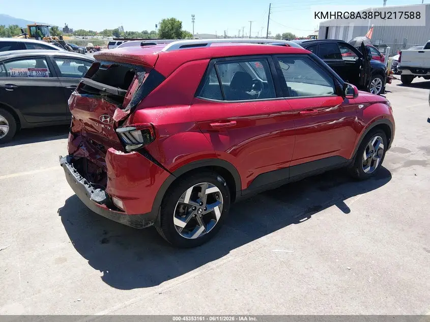 2023 Hyundai Venue Sel VIN: KMHRC8A38PU217588 Lot: 45353161