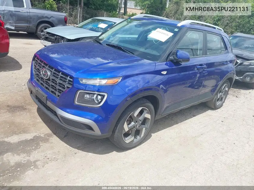 2023 Hyundai Venue Limited VIN: KMHRC8A35PU221131 Lot: 45440026