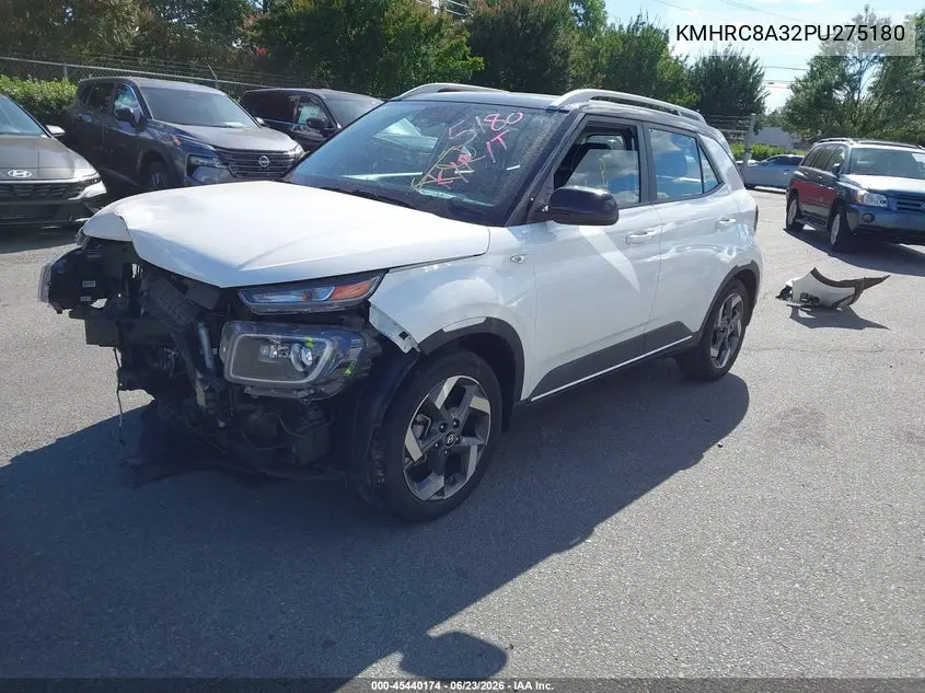 2023 Hyundai Venue Limited VIN: KMHRC8A32PU275180 Lot: 45440174