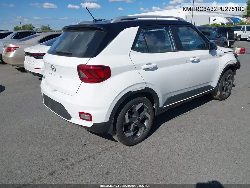 2023 Hyundai Venue Limited VIN: KMHRC8A32PU275180 Lot: 45440174