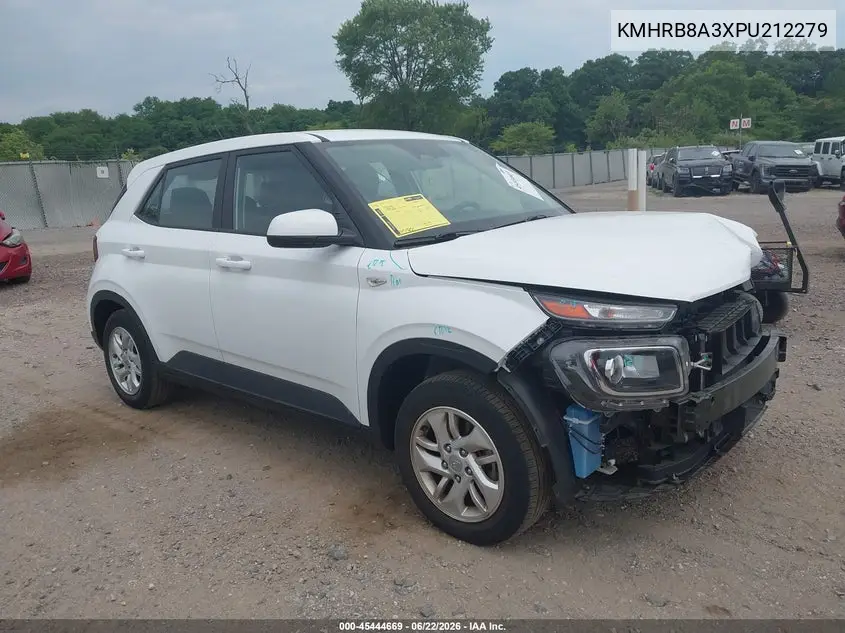 2023 Hyundai Venue Se VIN: KMHRB8A3XPU212279 Lot: 45444669