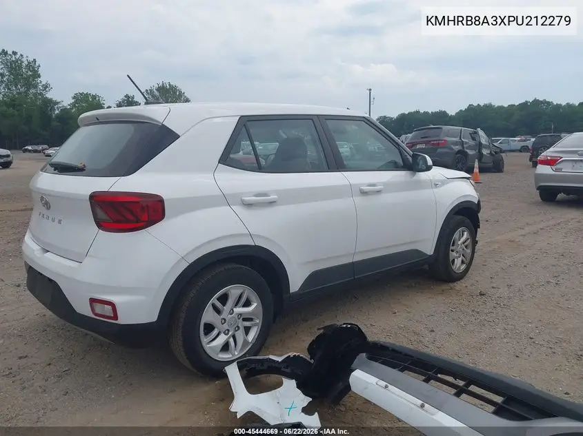 2023 Hyundai Venue Se VIN: KMHRB8A3XPU212279 Lot: 45444669