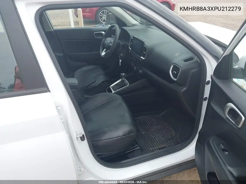 2023 Hyundai Venue Se VIN: KMHRB8A3XPU212279 Lot: 45444669