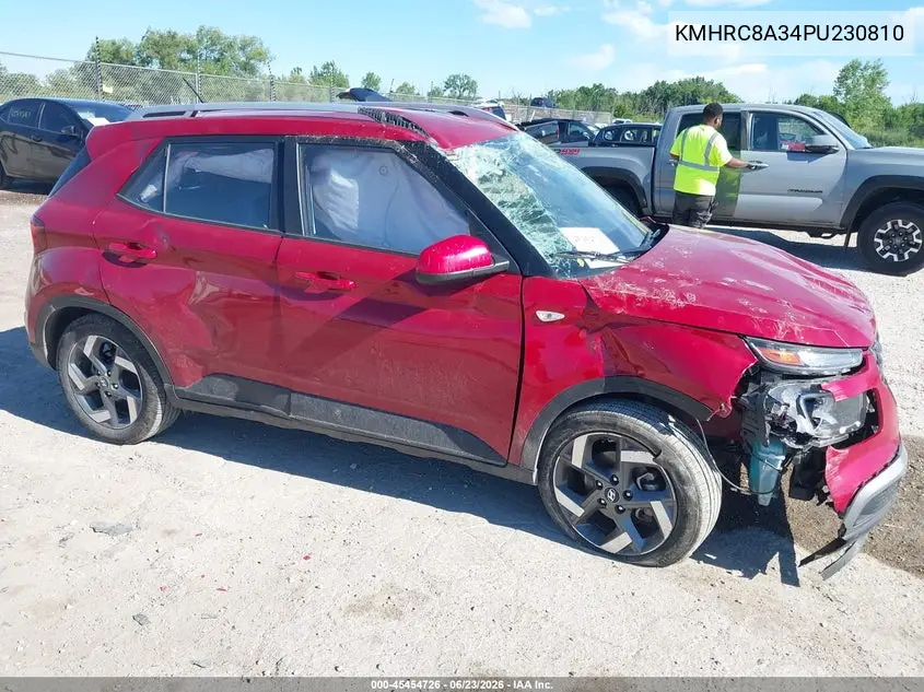 2023 Hyundai Venue Limited VIN: KMHRC8A34PU230810 Lot: 45454726
