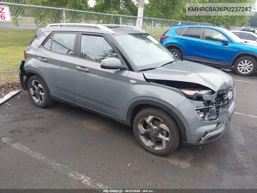 2023 Hyundai Venue Sel VIN: KMHRC8A36PU237242 Lot: 45460720
