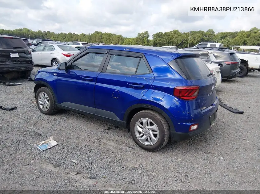 2023 Hyundai Venue Se VIN: KMHRB8A38PU213866 Lot: 45468398