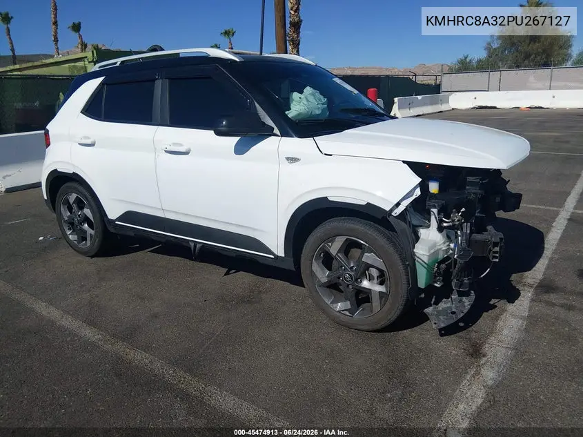 2023 Hyundai Venue Limited VIN: KMHRC8A32PU267127 Lot: 45474913