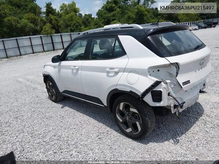 2023 Hyundai Venue Limited VIN: KMHRC8A36PU215497 Lot: 45488858