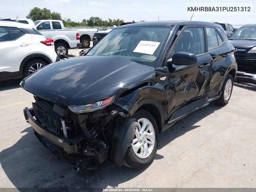 2023 Hyundai Venue Se VIN: KMHRB8A31PU251312 Lot: 45489184