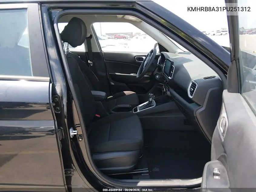 2023 Hyundai Venue Se VIN: KMHRB8A31PU251312 Lot: 45489184