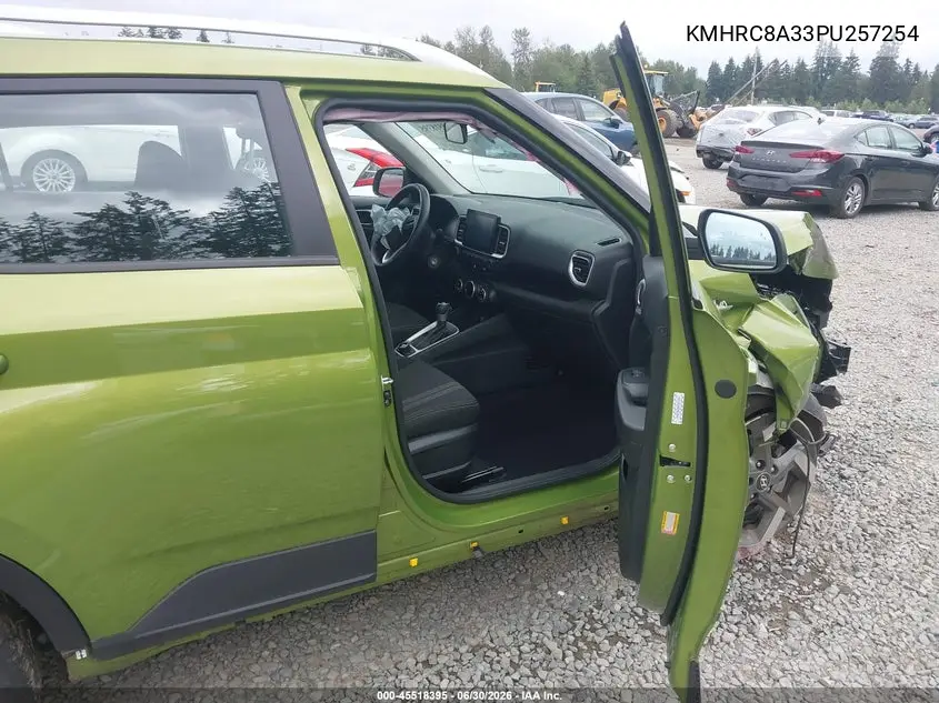2023 Hyundai Venue Sel VIN: KMHRC8A33PU257254 Lot: 45518395