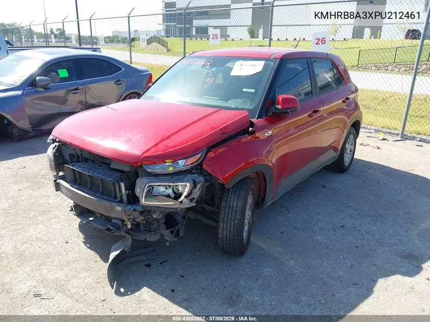 2023 Hyundai Venue Se VIN: KMHRB8A3XPU212461 Lot: 45553862