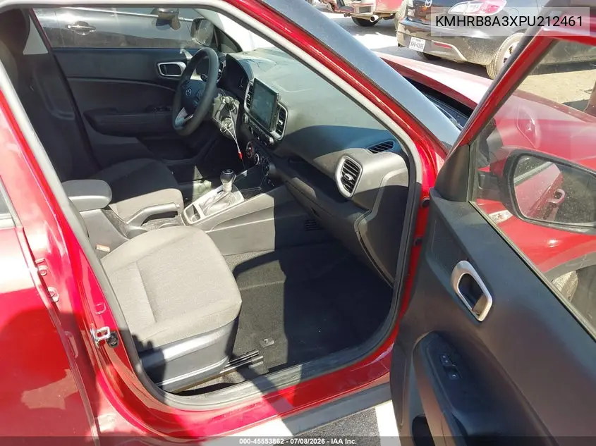 2023 Hyundai Venue Se VIN: KMHRB8A3XPU212461 Lot: 45553862