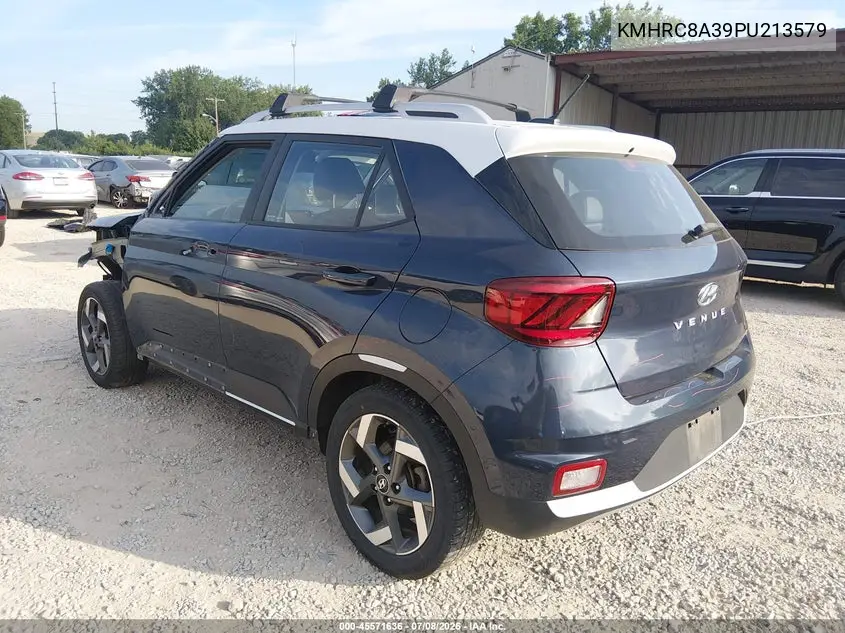 2023 Hyundai Venue Limited VIN: KMHRC8A39PU213579 Lot: 45571636