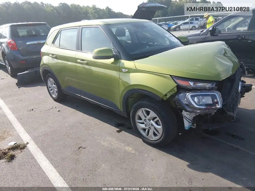 2023 Hyundai Venue Se VIN: KMHRB8A37PU210828 Lot: 45675846