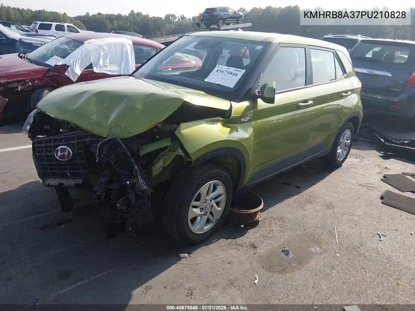 2023 Hyundai Venue Se VIN: KMHRB8A37PU210828 Lot: 45675846